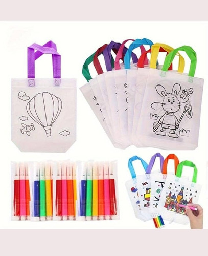 6 Tulas O Bolsas Creativas Con Tu Personaje Favorito(pack6)