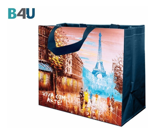 Imagem 4 de 8 de Sacola Retornável De Ráfia (ecobag) 100pcs - Coleção Pintura