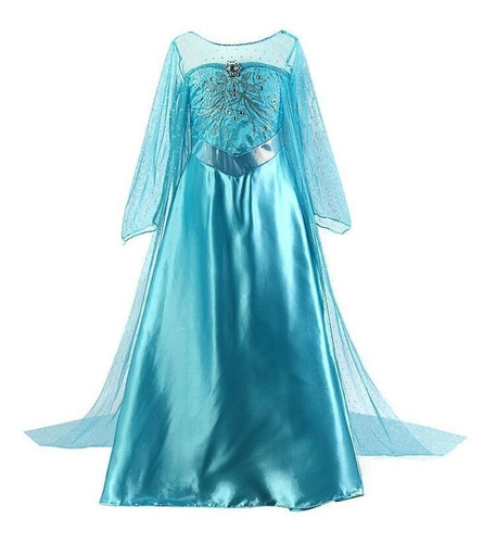 Vestido Fantasia Infantil Frozen Elsa 