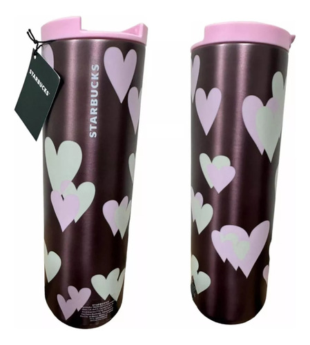 Vaso Starbucks Tumbler Heart San Valentín 2024