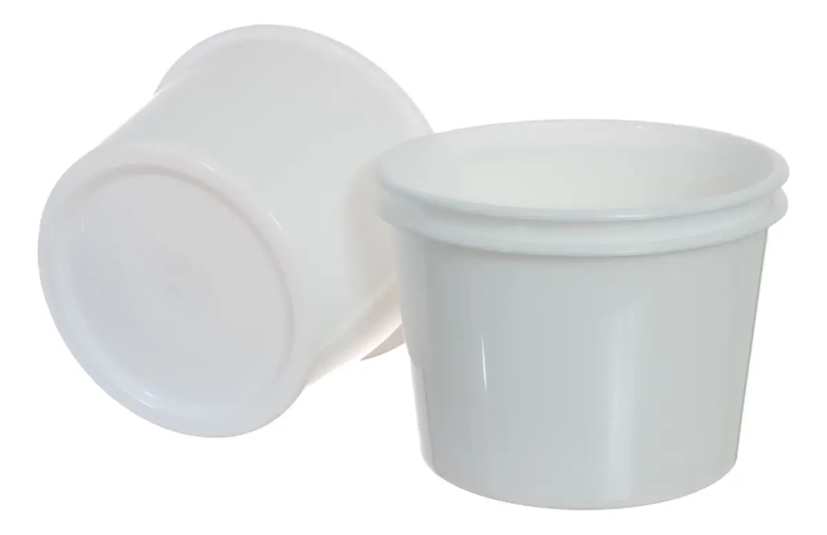 Baldinho De Pipoca 1,5lt - 10 Unidades - Branco