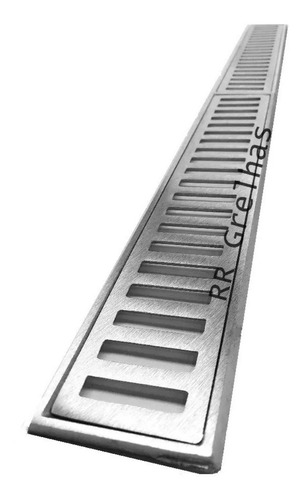 Ralo Linear Grelha Alumínio 10x100 Coleta Água Pluvial