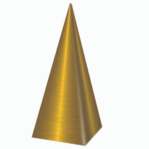 Caixa Bala Metalic Dourado 5,5x5,5x11,5cm - Contém 08 Unidad