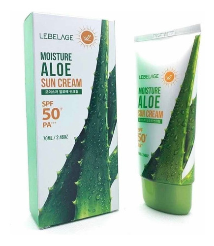 Crema Coreana Protector Solar / Áloe Vera Spf50+ Pa+++ (1pz)