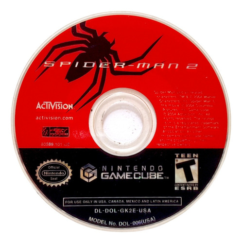 Spider Man 2 Nintendo Game Cube (solo Disco) (Reacondicionado)