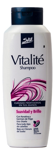Shampoo Suavidad Y Brillo Vitalité Slik 400gr