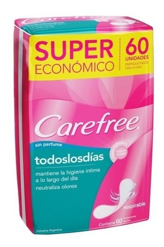 Carefree Todos Los Dias X 60 Unidades