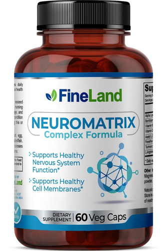 Suplemento en cápsula Fineland  Neuromatrix acido alfa lipoico en botella 60 un