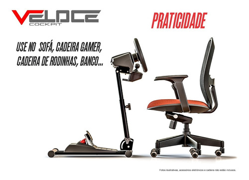 Imagem 6 de 8 de Suporte Cockpit Volante Logitec G27 G29 G920 G923