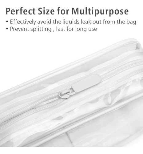 Packism Bolsa Maquillaje Transparente Con Cremallera - 5