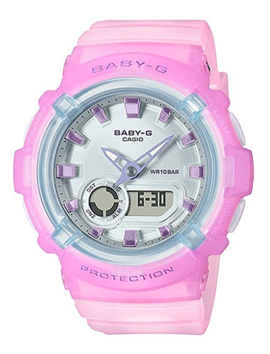 Reloj Casio Baby-g Bga-280-6adr Mujer 100% Original Color de la correa Rosa Color del bisel Rosa Color del fondo Rosa