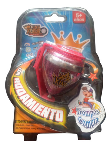 Trompo De Rodamiento King Turbo Cometa Rosa