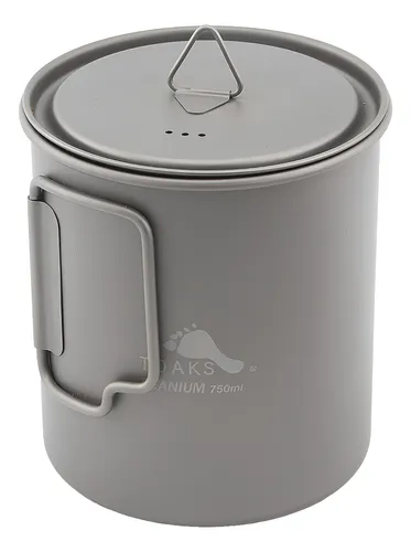 Olla De Titanio Toaks 750 Ml Ligera Y Resistente .