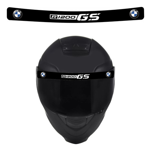 Adesivo Capacete Viseira Refletivo Bmw R1200gs 28x3 Cms Vis19 Fk