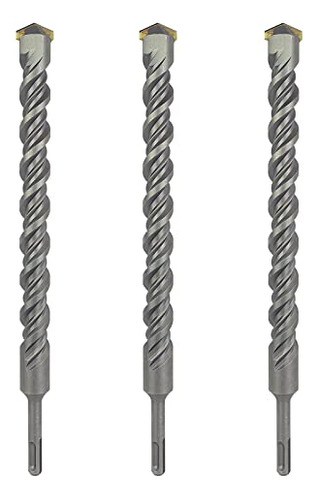 Sds Más Hammer Drill Bit 3pcs 9/16 In. X 6 In. Masonry Concr