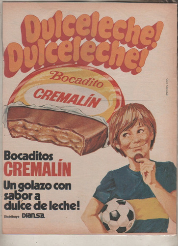 Publicidad De Revista * Bocadito Cremalin De Boca - Años 70