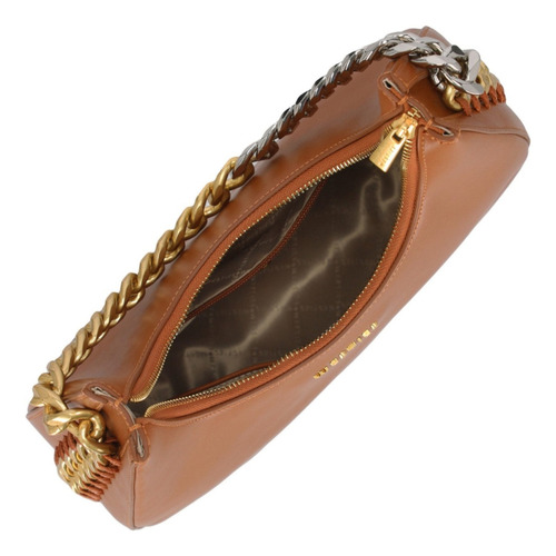 Bolsa Hobo Para Mujer Westies Camel Hbquazimotowe Acabado de los herrajes Oro Diseño de la tela Liso