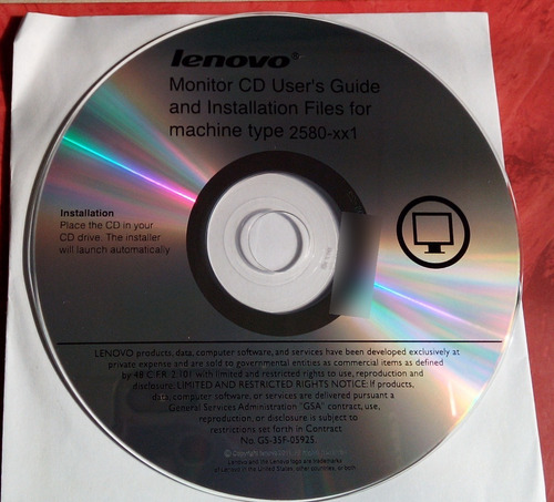 Cd Driver Para Monitor Lenovo Modelos 2580