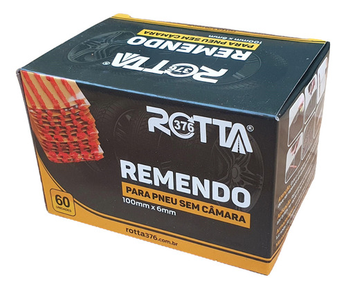 Reparo De Pneus S/cam 60 Unid Macarrão Refil - 02 Pçs
