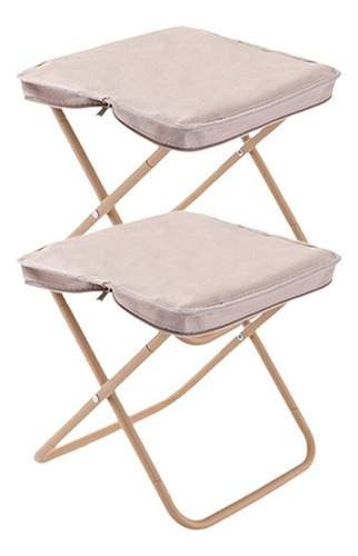 Taburete De Acampada Pequeño, Silla Plegable, Reposapiés,