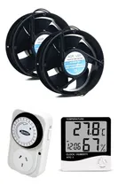 Comprar Kit Ventilacion Cooler 6  X 2 U+ Timer+ Termohigrometro