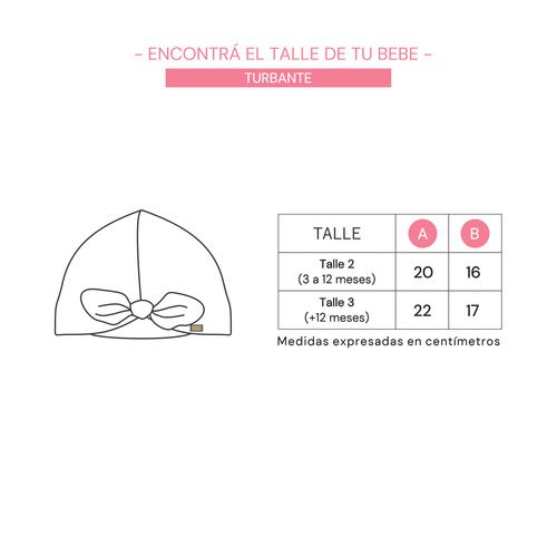 Turbante Mini Anima Gorro Filtro Uv Lycra Verano Romanza Turbante - Gorro Uv Romanza Talle 2: 4 A 12 Meses