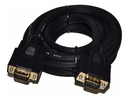Cable Vga A Vga 1.8 Metros Macho Y Puntas Negras Las Mejores
