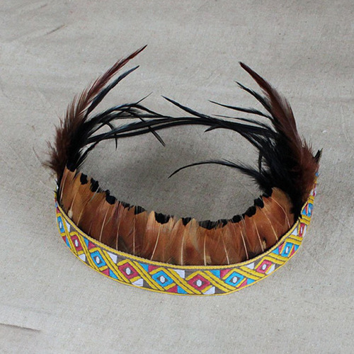 De Plumas, Diadema, Accesorios Para La Cabeza De Corona,