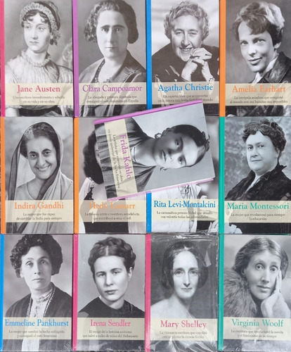 13 Libros Colección Grandes Mujeres Kahlo Gandhi Austen Rba