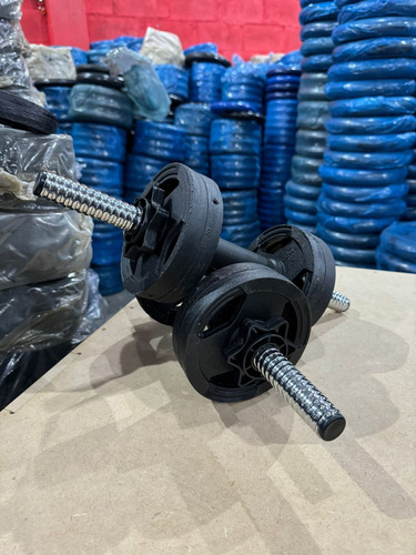 Halter Montável Duas Barras Com Rosca E Anilhas Cor Preto