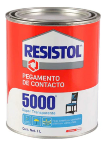 Pegamento Líquido Resistol 5000 Transparente de 1000g no tóxico
