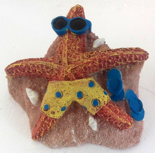 Adorno Estrella De Mar Resina  Aquatic Creations Pecera