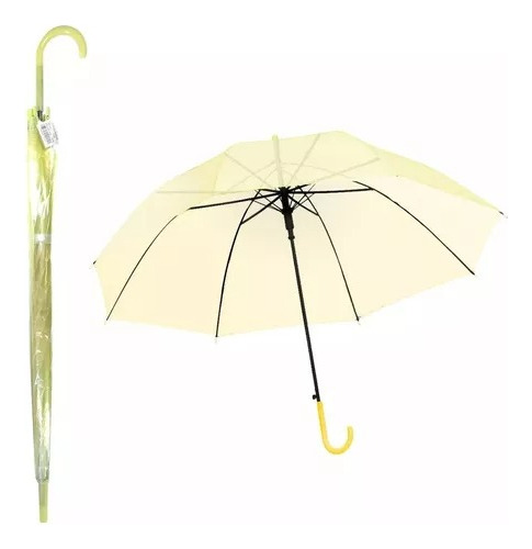 Paraguas Transparente Sombrilla Para Lluvia 1 Pz Elegir 