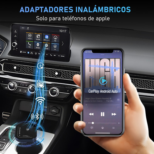 Carplay Inalambrico Adaptador 2 En 1 Carplay Y Android Auto