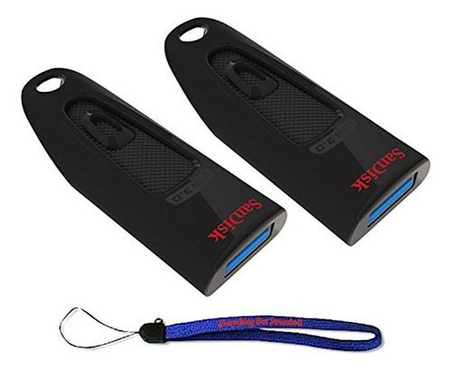 Pack 2x  32gb Usb 3.0 Flash Ultra + Lanyard