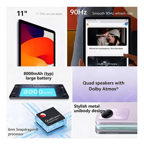 Xiaomi Tablet Redmi Pad Se 8 De Ram + 256gb De Memoria 11p
