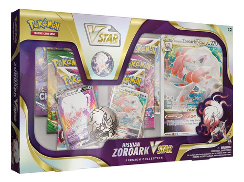 Pokémon Hisuian Zoroark Vstar Premium Collection Ingles