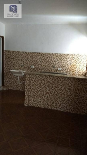 Kitnet Com 1 Dormitório Para Alugar, 20 M² Por R$ 500,00/mês - Parque Das Nações - Santo André/sp - Kn0114