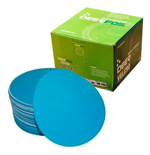 Kit 05 Disco Lixa Hookit Com Velcro Deerfos P1500 E P2000