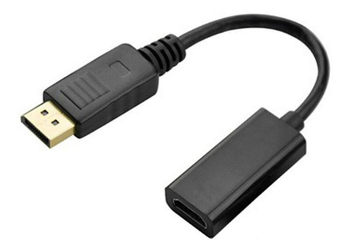 Conversor Displayport Macho A Hdmi Hembra 1080p Negro