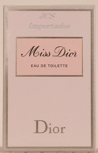 Miss Dior 100ml Edt Original Dutty Free