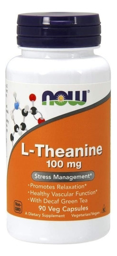 L-teanina 100 Mg Con Te Verde Descafeinado 90 Cap Vegetales