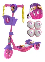 Comprar Monopatin Nena Con Kit De Proteccion Luz Y Sonido Princesas