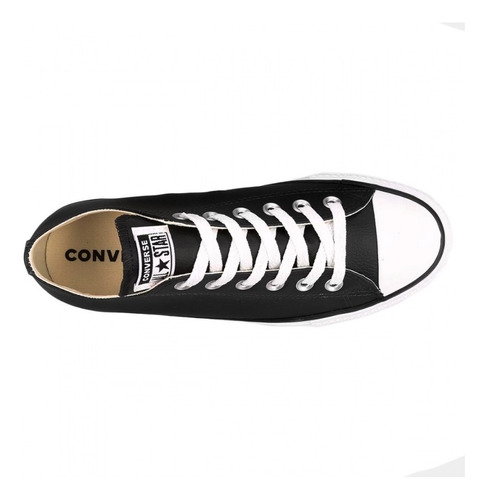 Calzado Converse All Star Plataform Cuero Negro Chuck Taylor | Cuotas sin  interés