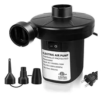 Comprar Bomba De Aire Eléctrica Para Inflables, Ong Namo Bomba De Aire Rápida Con 3 Boquillas Para Colchones De Aire, Camas, Barcos, Anillo De Natación, Juguetes Inflables Para Piscina, 110 V Ca (130 W)