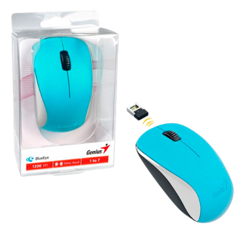 Mouse Genius Nx-7000 Wireless Blueeye 3-bot Color Azul