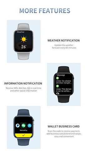 Imagen 3 de 4 de Reloj Inteligente Smartwatch T500 Bluetooth Ios Android