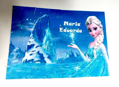 Quebra Cabeças Personalizado Frozen- 25 Unidades
