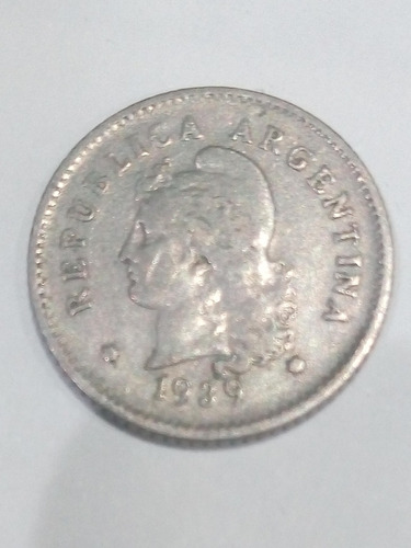 Moneda De 10 Centavos Argentina Año 1939