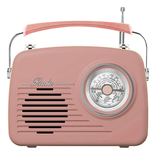 Radio Parlante Bluetooth Vintage Am/fm Portátil Recargable